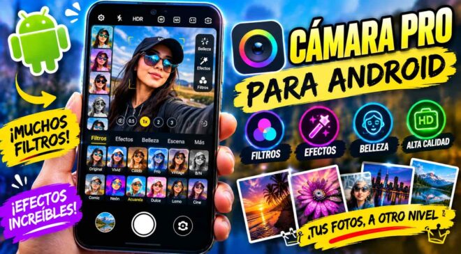 📸 Cámara Pro para Android: filtros, efectos y fotografías espectaculares