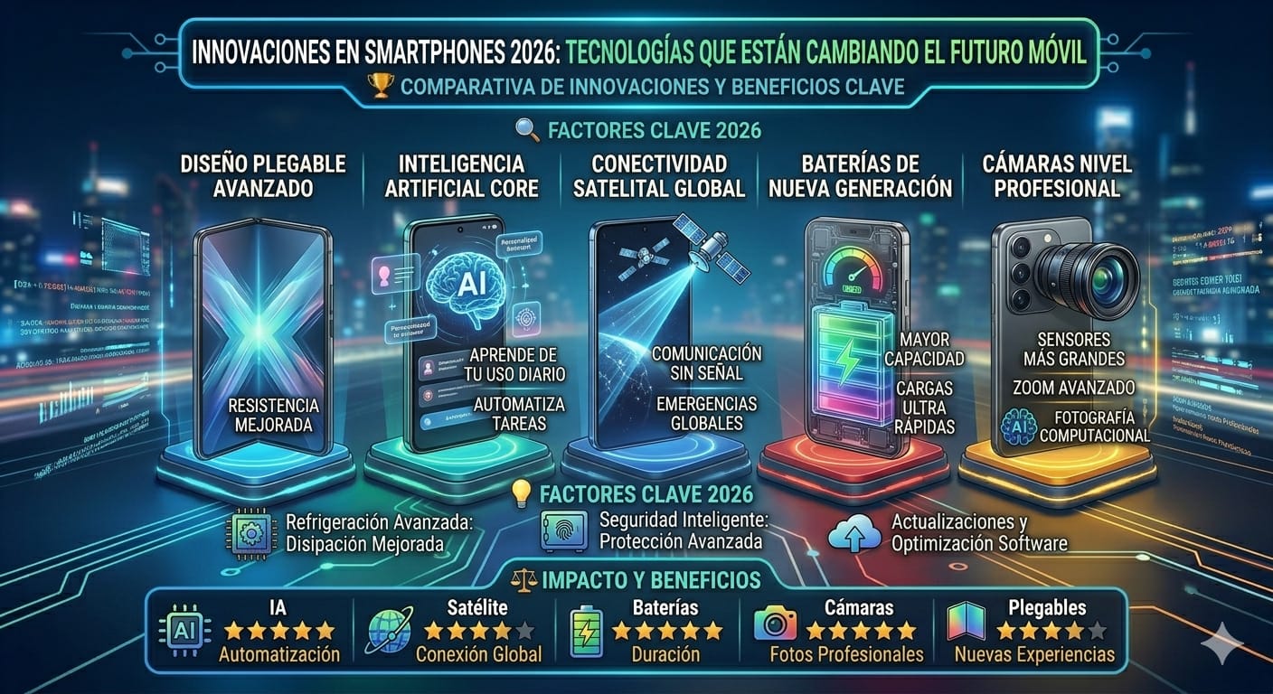 🤖 Innovaciones en smartphones 2026: tecnologías que están cambiando el futuro móvil