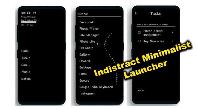 Indistract Minimaliat Launcher: elimina las distracciones en Android 2026
