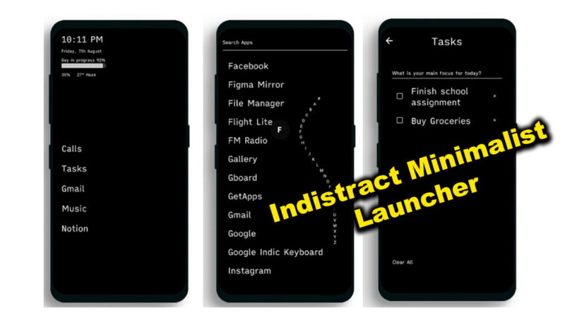 Indistract Minimaliat Launcher: elimina las distracciones en Android 2026