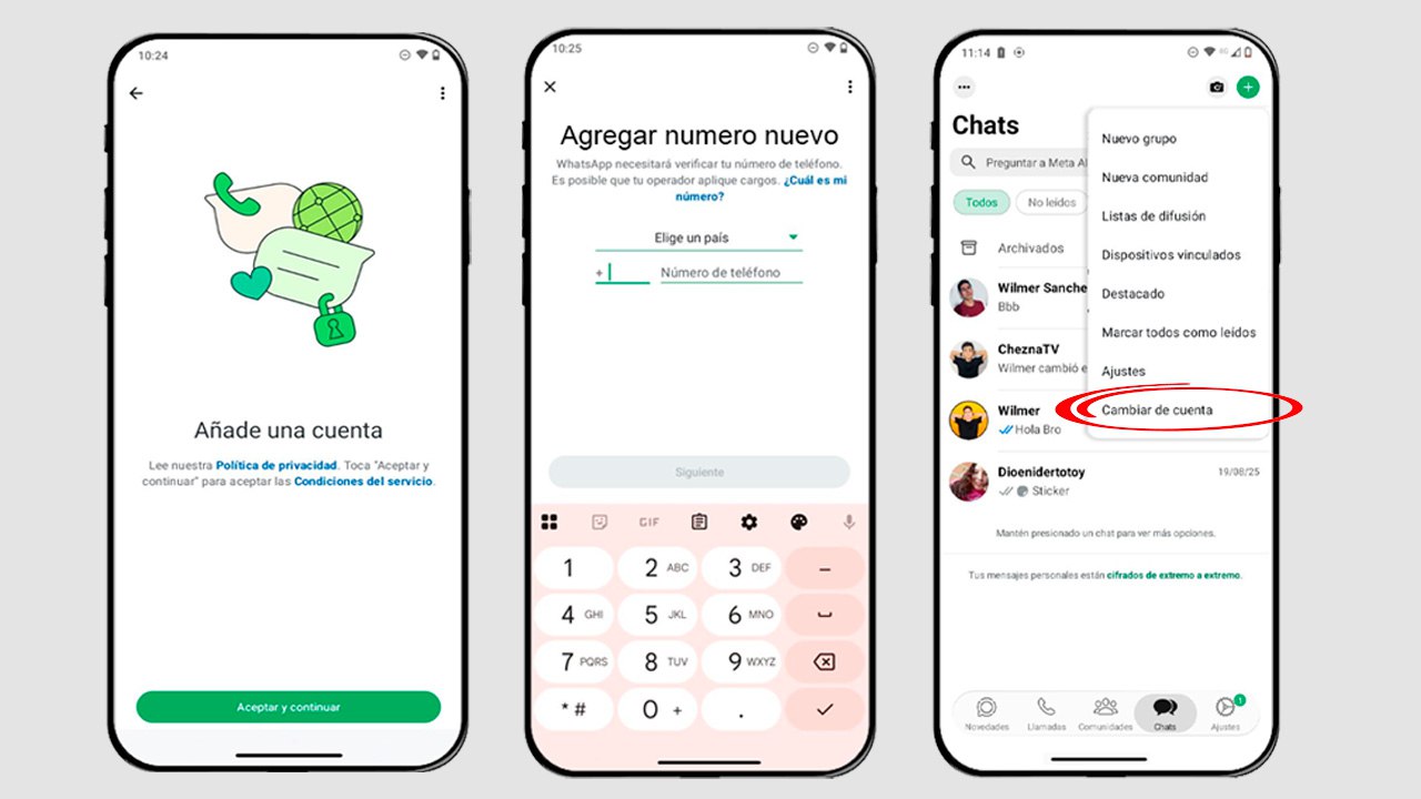 WhatsApp Habilita las multicuentas en iPhone