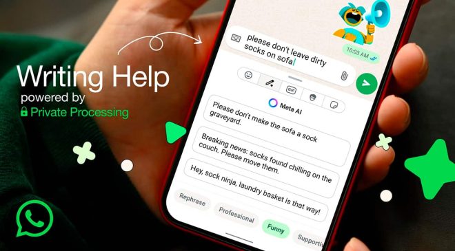 Nueva función de WhatsApp: «Ayuda para Escribir» con inteligencia artificial