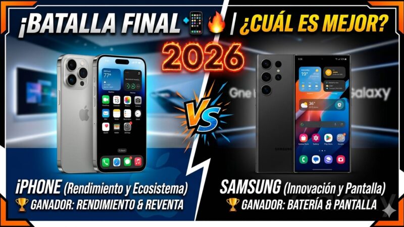 📱 iPhone vs Samsung 2026: ¿cuál es mejor? comparativa completa y análisis