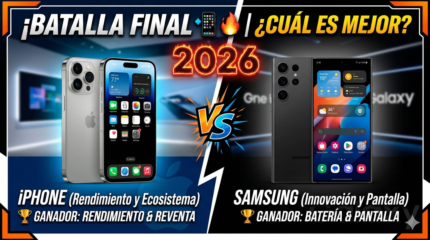 📱 iPhone vs Samsung 2026: ¿cuál es mejor? comparativa completa y análisis